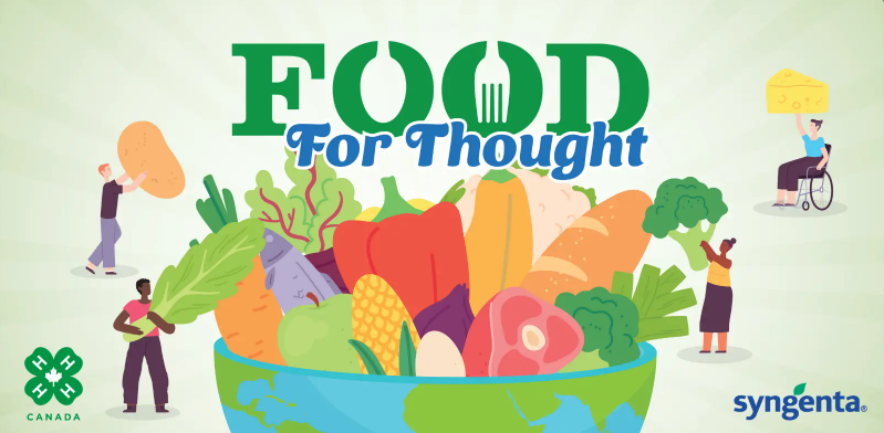 4-H Canada has launched a new outreach initiative, Food For Thought, sponsored by Syngenta Canada, to help youth discover their personal role in food security and accessibility in their community, country, and the world. Learn more: syngenta.ca/syngenta-in-th… <a href="/4HCanada/">4-H Canada 🍀🇨🇦</a>