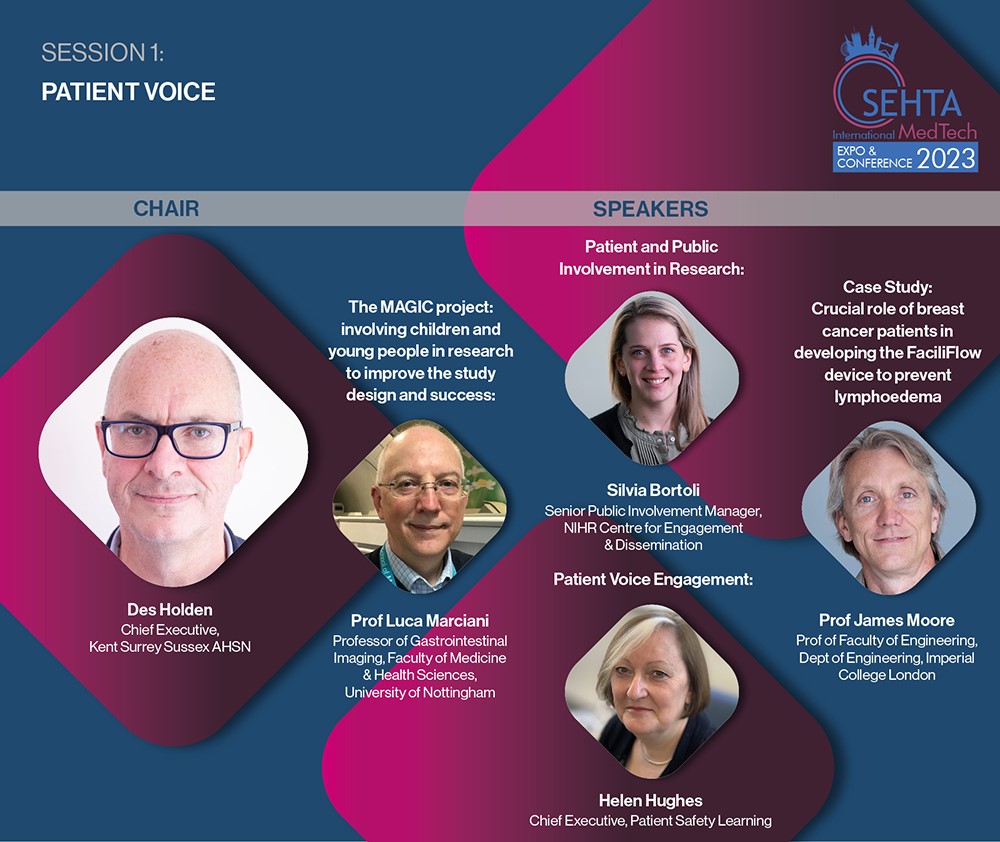 Are you interested in understanding more about the #PatientVoice?  

Then come along to #SEHTAMedTechExpo Annual Conf on 3 Nov to find out more.

Register today - prices from £300+VATpp #NHS #AHSN staff attend FOC👉bit.ly/3Hk1dyi 
#SMEs #lifesciences #medtech #health