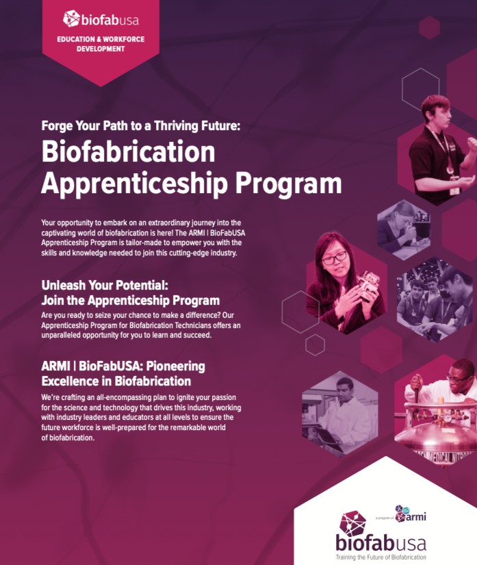 Cookson Communications (@cookson_comm) on Twitter photo Thrilled to partner with <a href="/armi_usa/">ARMI & BioFabUSA</a> on a captivating venture into the realm of biofabrication. Join their Apprenticeship program and unlock a boundless future in this innovative and extraordinary industry. #ReGenValley #MHT #biofabusa Thrilled to partner with <a href="/armi_usa/">ARMI & BioFabUSA</a> on a captivating venture into the realm of biofabrication. Join their Apprenticeship program and unlock a boundless future in this innovative and extraordinary industry. #ReGenValley #MHT #biofabusa