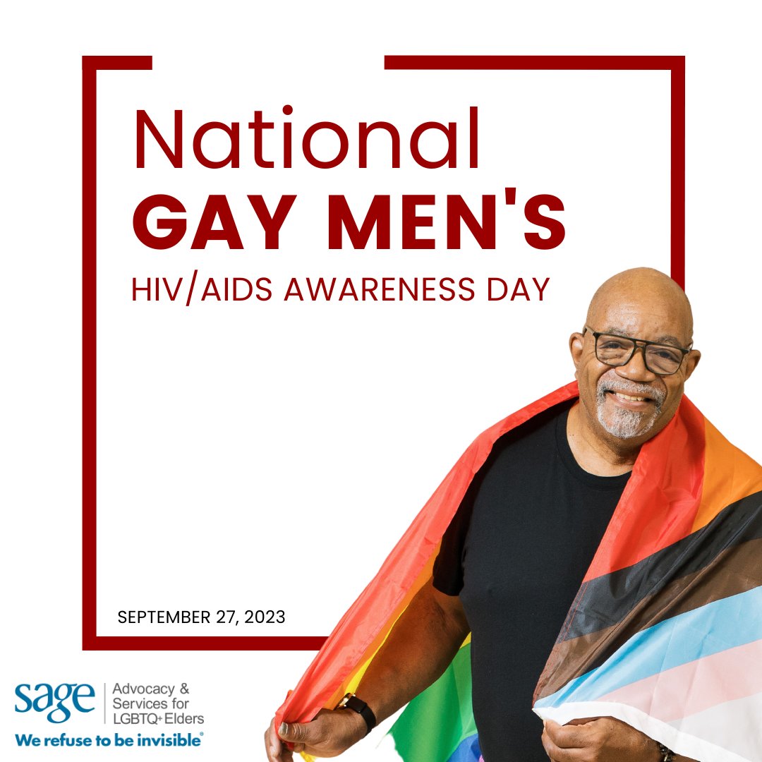 Today is #NationalGayMensHIVAwarenessDay! Please join us in acknowledging and celebrating the many gay, bisexual, trans, and queer men who are not only #AgingWithHIV, but are #ThrivingWithHIV. Together, we can end the stigma. #NGMHAAD