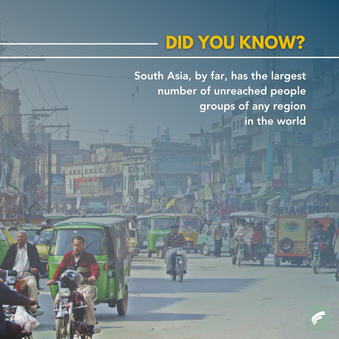 frontiersuk's tweet photo. 💡 South Asia has more than 5 times as many unreached people groups (UPGs) as any other region of the world! That's approximately 3661 different UPGs.

For more info, get in touch with us, through the link in our bio 🔗 https://t.co/1oRA5mBvLJ