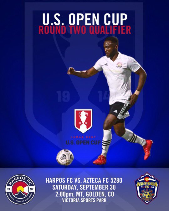 Get ready for <a href="/opencup/">U.S. Open Cup</a> <a href="/usopencup/">TheCup.us (US Open Cup news/history)</a> 🔥 Come support and help your bros earn the right to advance ▶️ LFG!! 

🗓️ Saturday, September 30
⏰ 2:00pm MT 
🏟️ Victoria Sports Park, 15555 W 52nd Avenue, Golden, CO 80403
☑️ Free admission 

#familycharacterexcellence 
<a href="/LeftHandBrewing/">Left Hand Brewing Company</a>
