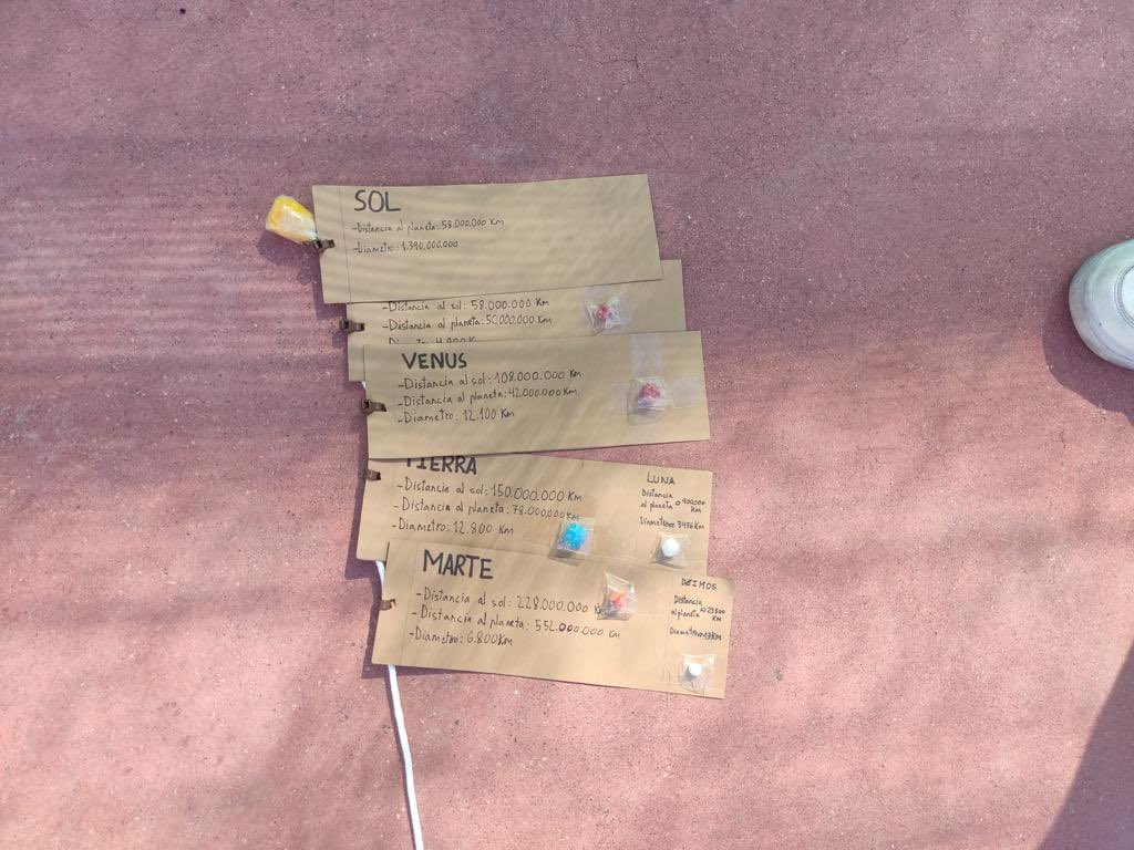 Los alumnos de 5° EP han realizado un proyecto del Sistema Solar en la asignatura de Matemáticas, para ello han utilizado la escala de 10.000.000 km a 1 cm, o bien 1.000.000 km a 1 cm. 
¡Han aprendido mucho y se lo han pasado muy bien! 🌎🪐🚀🌕