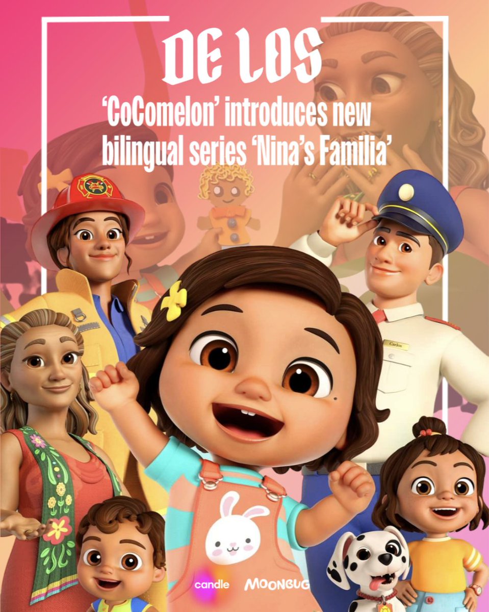 The #CoComelon franchise continues to expand with the launch of ‘Nina’s Familia’, a new @MoonbugKids series bringing educational content to #bilingual and Spanish-speaking households! Nina’s Familia premieres on Friday, September 29th!