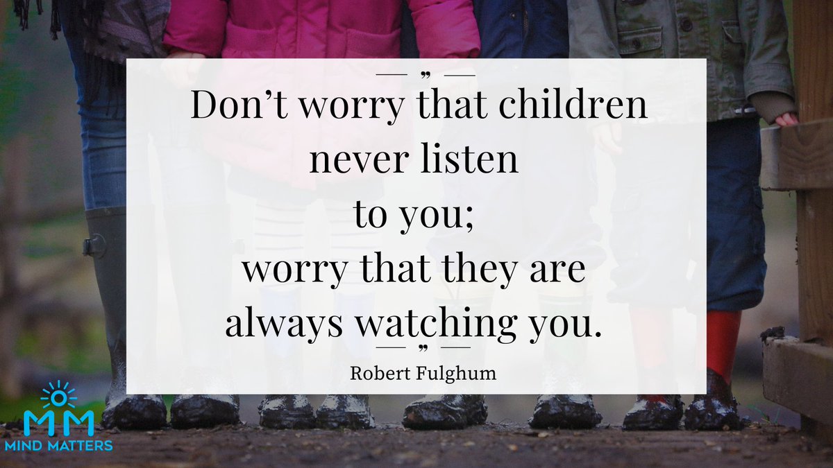 mindmattersllc's tweet photo. #WednesdayWisdom Robert Fulghum highlights the importance of setting  examples for youth. While youth may not always heed verbal advice, they closely observe and emulate the behavior of us adults. Actions that align with words create a consistent message. https://t.co/liqVKa5fyJ