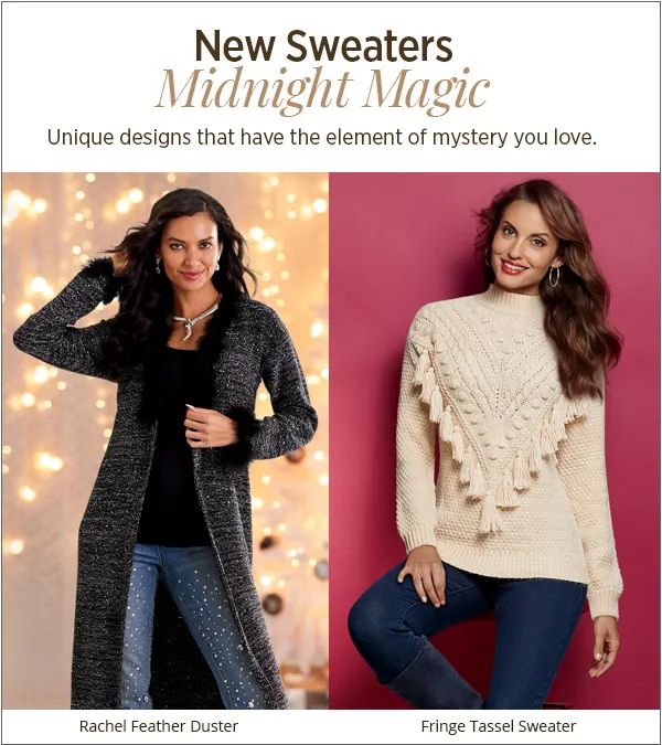 ShopMV's tweet image. Unique designs that have the element of mystery you love. Shop Sweaters buff.ly/2QiyK15