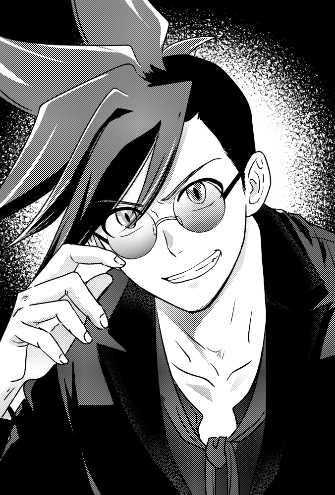 これはぜんさんの差し入れ用に描いた、悪魔のガくんとバッタのクさん すさまじい温度差 