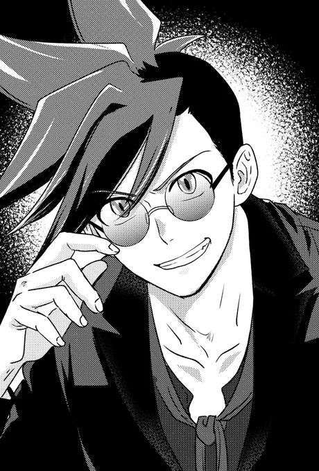 これはぜんさんの差し入れ用に描いた、悪魔のガくんとバッタのクさん すさまじい温度差 