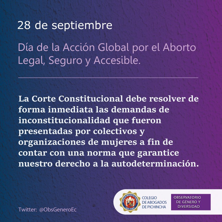 Hacia el #28deSeptiembre #AcciónGlobal #AbortoLegalySeguro #DerechosSexualesyReproductivos
#MareaVerde