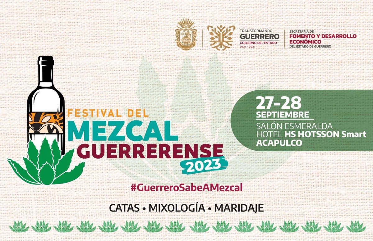 ¡Ya está todo listo para el arranque del Festival del Mezcal Guerrerense! No se lo pierdan, hoy y mañana en #Acapulco. 🥃

¡Los esperamos! 

 #GuerreroSabeAMezcal #LoHechoEnGuerreroEstáBienHecho