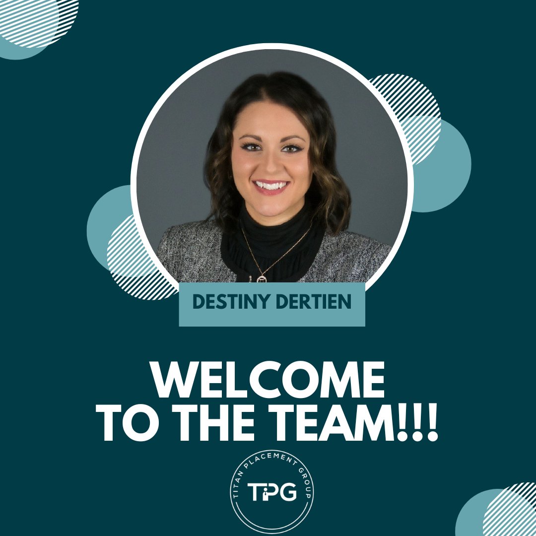 titanplacement's tweet photo. Join us in extending a warm welcome to Destiny, the latest addition to our dynamic team! As an Account Manager and Recruiter, Destiny brings her incredible skills to the table. 🚀 Let's achieve greatness together! #WelcomeDestiny #GrowingTeam #TeamworkMakesTheDreamWork 🎉 https://t.co/KoLiofLlCX