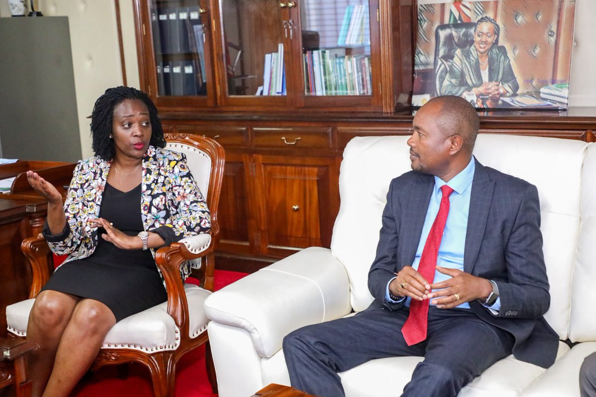 SoipanTuya's tweet photo. 30% of 15bn trees programme will involve the growing of fruit-and fodder-tree species to take care of the food, nutritional, environmental and economic needs of communities…

The Ministry is implementing the initiative through a whole-of-society approach that brings together all stakeholders including MPs, and counties through NG-CDF and other devolved resources to propagate adequate seedlings in schools to support the programme.

Schools and learning institutions are critical drivers of the tree growing programme because of their elevated positioning as dispersal points and centres of excellence for transformative initiatives  among communities.

Together with Forestry PS G. Mugambi, met Kajiado Central MP, Hon K. Memusi to discuss the 'Going Green' initiative in Kajiado Central Constituency, a model which seeks to accelerate ecosystem restoration activities by optimizing community engagement, partnerships and capacity building to achieve sustainable agriculture, biodiversity conservation, climate resilience and socioeconomic empowerment through schools..