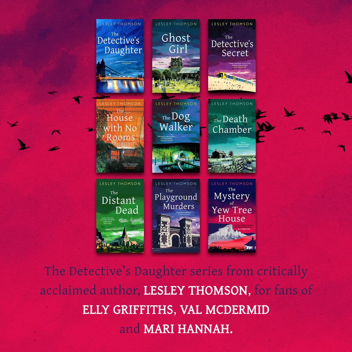 AriesFiction's tweet photo. Looking for a series that you can devour?
#TheDetectivesDaughter series by @LesleyjmThomson is the perfect mystery series full of psychological suspense, rich worlds and masterful plots!
Shop now 👉 https://t.co/OJNncNETSv https://t.co/pNYZp7vZQ2