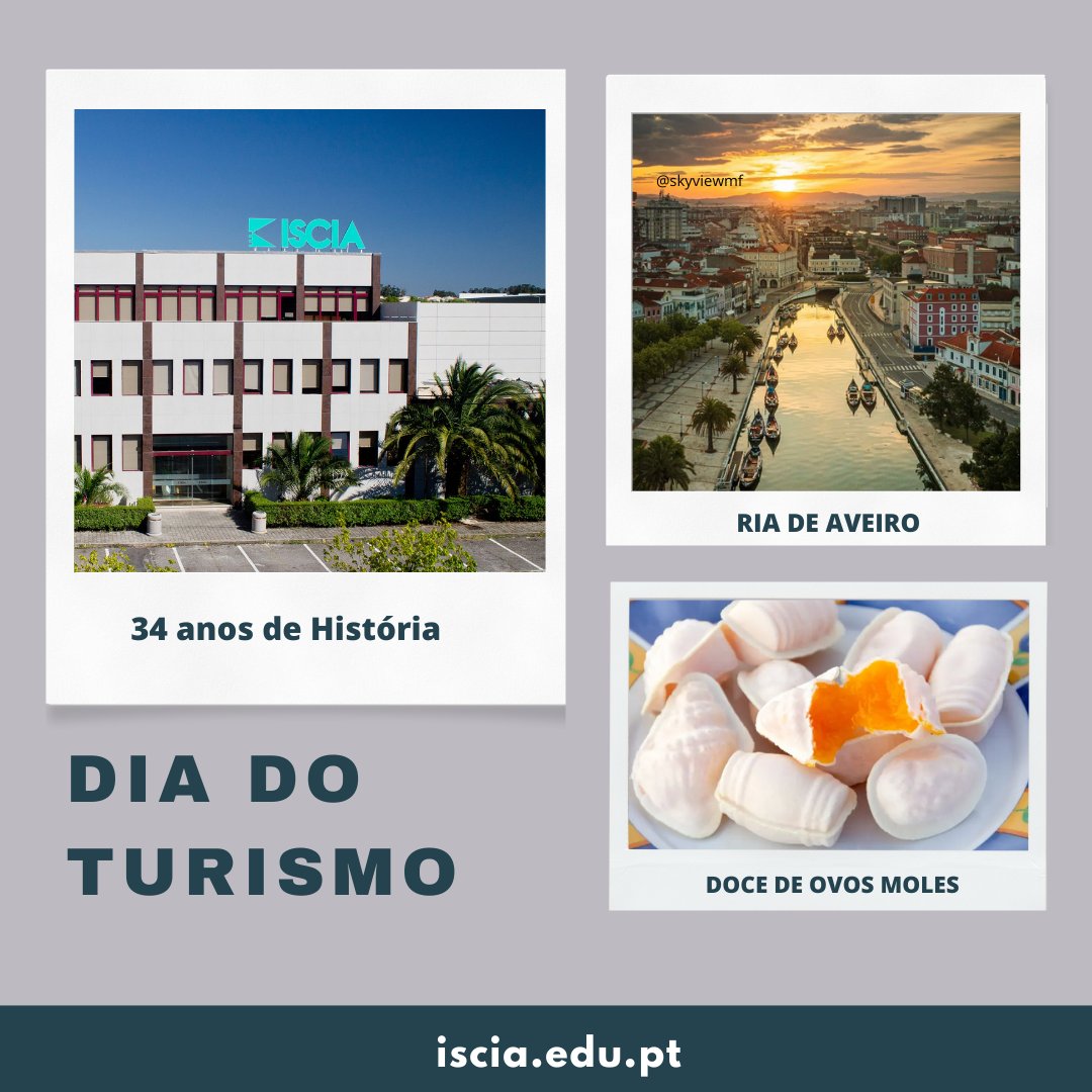iscia_pt's tweet photo. No Dia Mundial do Turismo, mergulhamos na magia da Ria de Aveiro, exploramos o conhecimento do ISCIA e nos deliciamos com os icónicos Ovos Moles.  Descubra connosco a riqueza de Aveiro e partilhe as suas experiências favoritas! #DiaDoTurismo #RiaDeAveiro #ISCIA #OvosMoles 📸✨ https://t.co/SodqcJiEgD