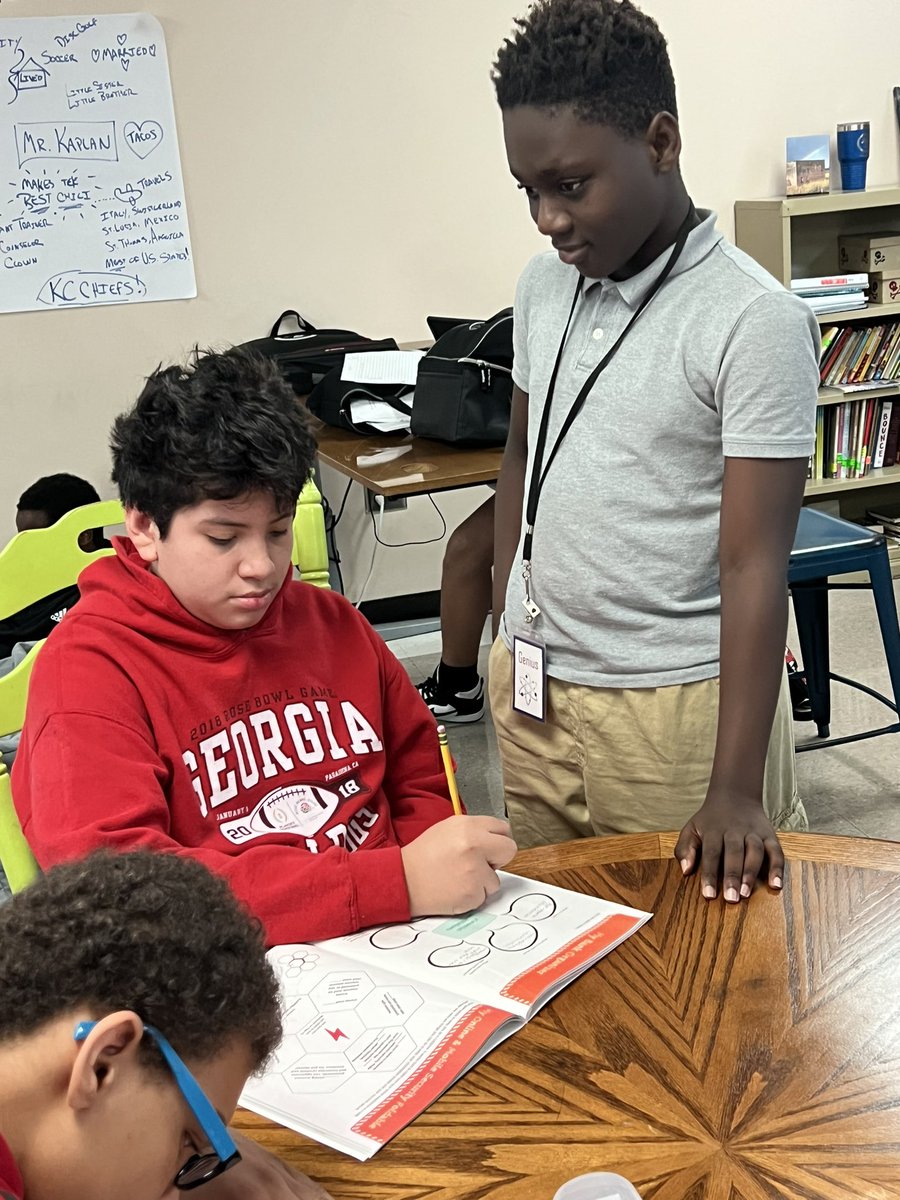 Once a student shows mastery, they can pick up a Genius Badge and help their fellow scholars. <a href="/SSCMS_FCS/">Sandy Springs Charter Middle School - FCS</a> <a href="/FCSocialStudies/">Fulton County Social Studies</a> <a href="/teachbetterteam/">Teach Better Team</a> #GrowingGlobalScholars