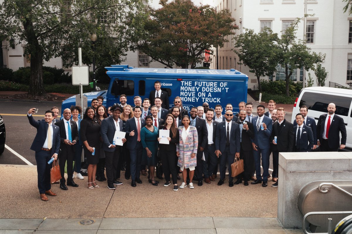 BEEP. The Money Truck (slowly) made its way to DC for #StandWithCrypto Day today, where it’s educating members of Congress and government officials on just how much Americans use and love crypto. Beep in the comments.