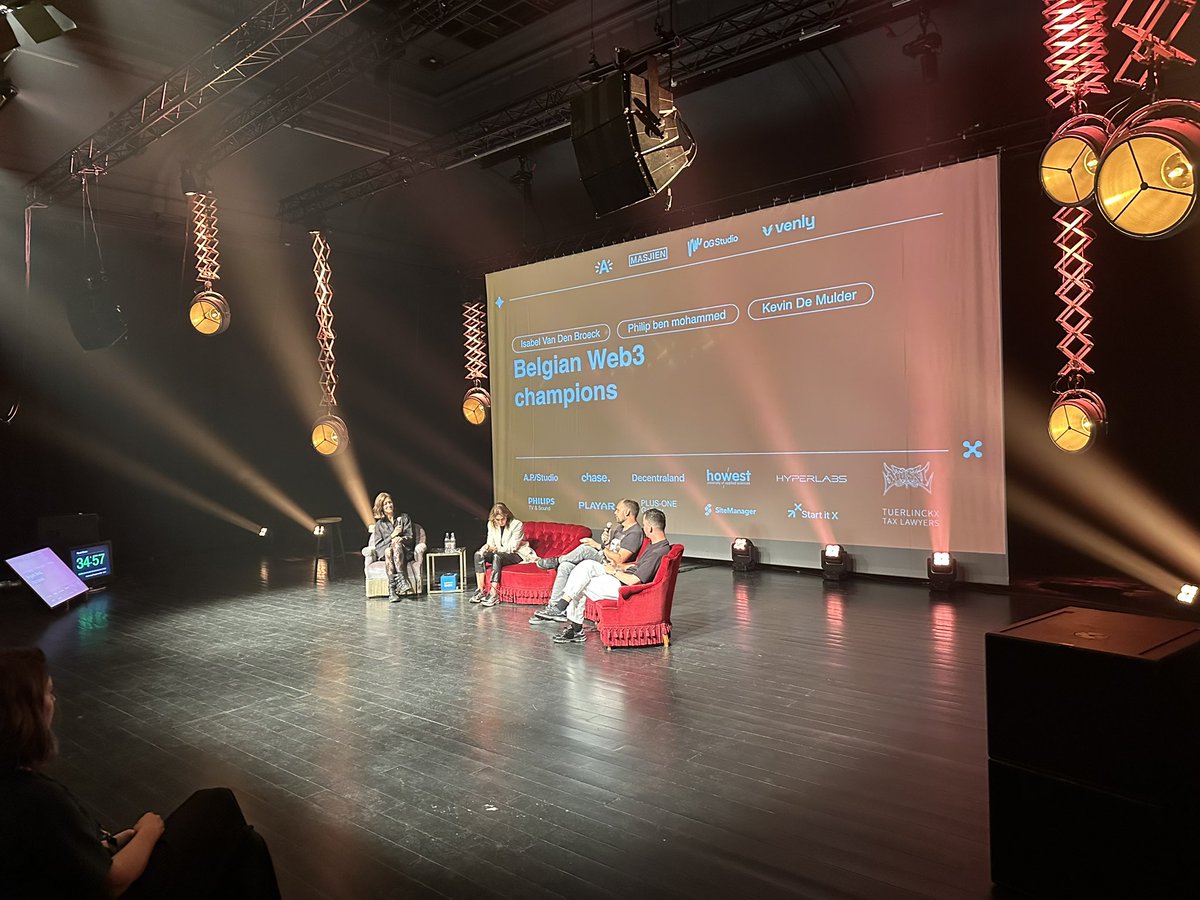 Our Belgian Web3 champions now on stage !
