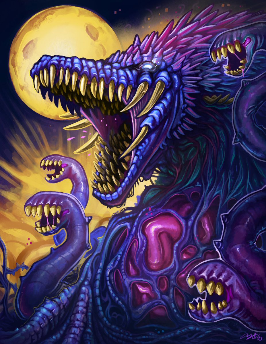 Ultra Violet (and violent!) Biollante 
💙🌹💜