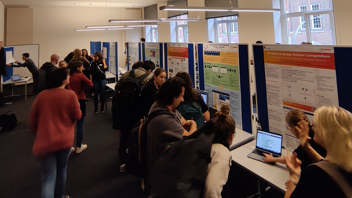 EASIERproject's tweet photo. In the past days, #IDGS @unihh held the #EASIERAutumnSchool "where #signlanguage data met data science and #datascience met sign linguistics". Thanks to all the participants for joining us and for your feedback on the project. #DeafCommunity #Accessibility #SL https://t.co/4VaAHPe1rK