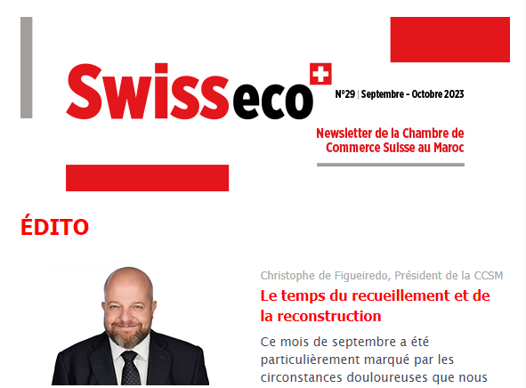 CCSMaroc's tweet photo. [Le #Swisseco n°29 est maintenant disponible]

🔎Retrouvez l'essentiel de l'actualité de la #CCSM directement sur ce lien https://t.co/VjZlBYFhBv https://t.co/xcwH5RFoEb