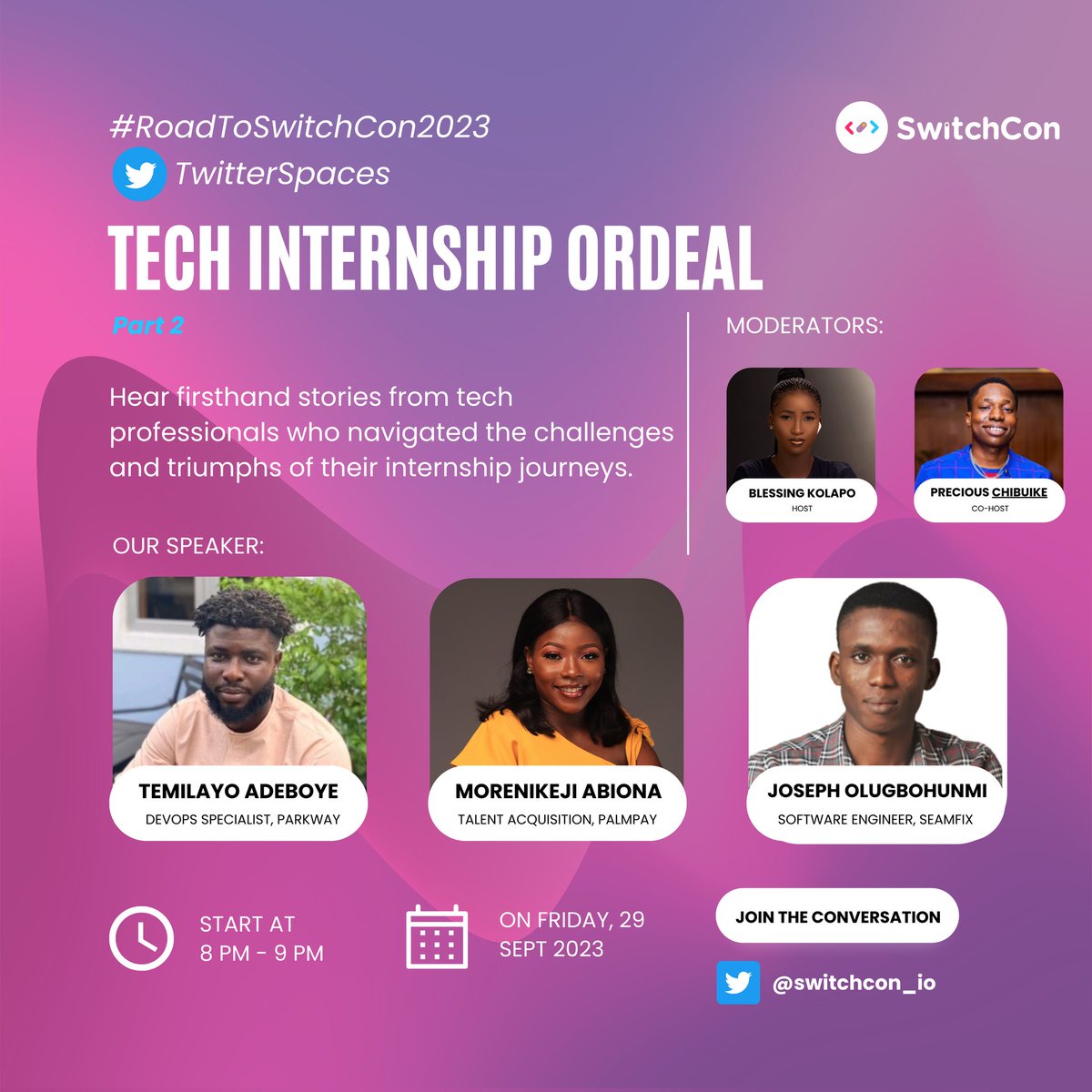 switchcon_io's tweet photo. Struggling to land that tech internship? Hear firsthand stories from tech professionals who navigated the challenges and triumphs of their internship journeys.

🗓️ Set a Reminder:
👉 [Link] https://t.co/ye96BZ7y0l
#switchcon23 #CareerOpportunities #theignition #techtwitter https://t.co/dxjQzKMmZ6
