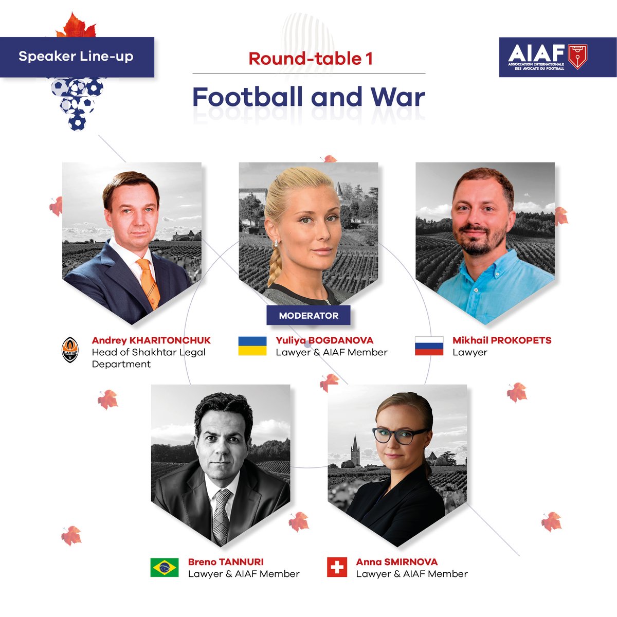 aiaflaw's tweet photo. 𝟭𝟬𝘁𝗵 𝗔𝗜𝗔𝗙 𝗖𝗼𝗻𝗴𝗿𝗲𝘀𝘀 - 𝗕𝗼𝗿𝗱𝗲𝗮𝘂𝘅 𝟮𝟬𝟮𝟯

💥 Round-table 1 - Football and War 💥

The first round table of this Congress. With some amazing speakers!

The event is fully booked with over 250 delegates from more than 40 countries! https://t.co/774PSEby0h