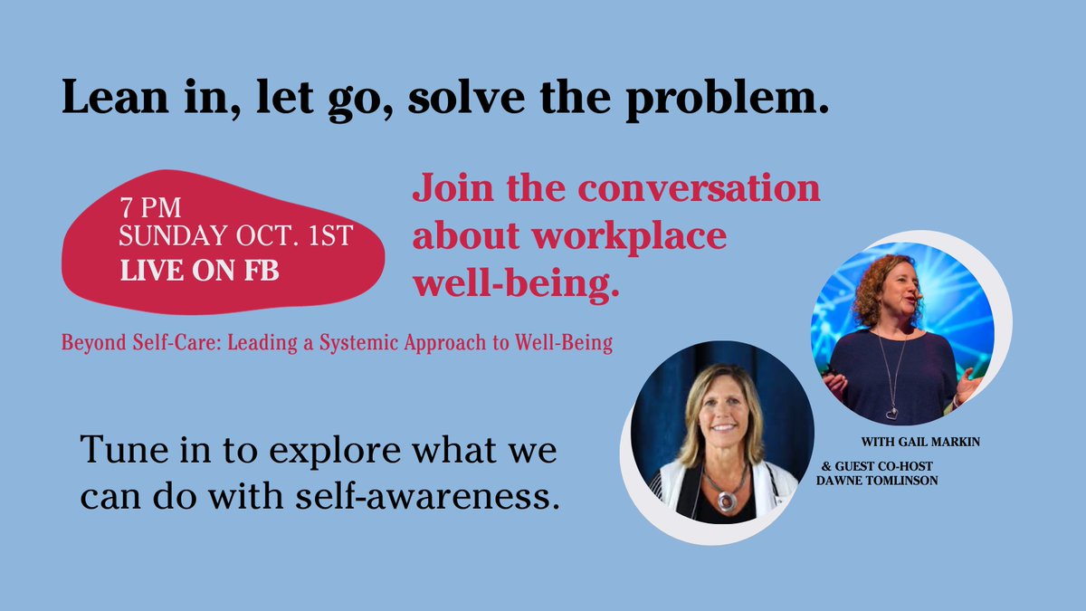 Gail Markin (@markingail) on Twitter photo Sunday Facebook Live conversations continue. Join me and <a href="/DawneTomlinson/">Dawne Tomlinson</a> as we go a bit farther, deeper and messier into what to Do with what you discover when you practice #selfawareness. <a href="/SolutionTree/">Solution Tree</a> Sunday Facebook Live conversations continue. Join me and <a href="/DawneTomlinson/">Dawne Tomlinson</a> as we go a bit farther, deeper and messier into what to Do with what you discover when you practice #selfawareness. <a href="/SolutionTree/">Solution Tree</a>