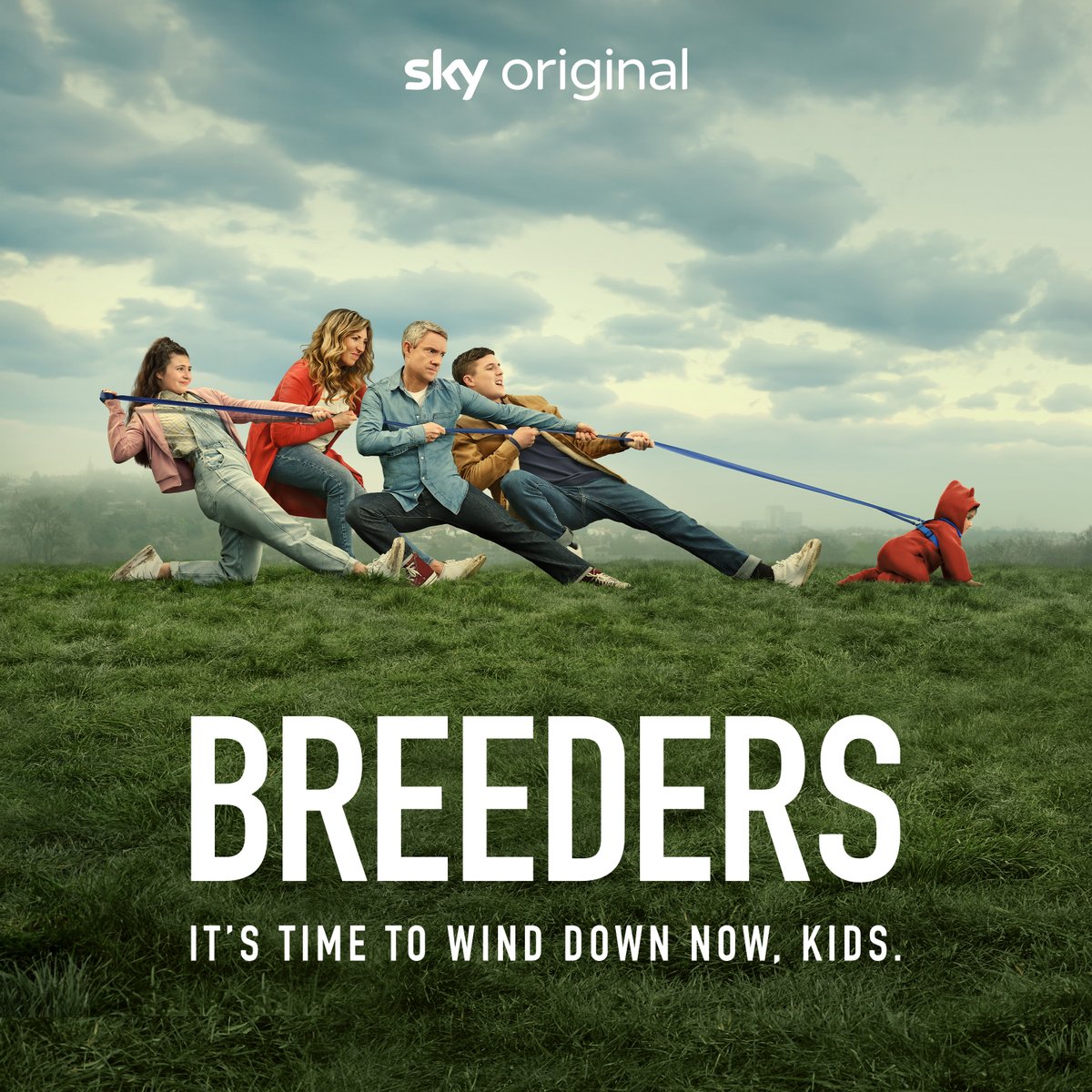 BreedersTV's tweet photo. They’re all grown up… 🙃

S4 of #Breeders coming to @SkyTV on 20 October. https://t.co/S3ION18nE2