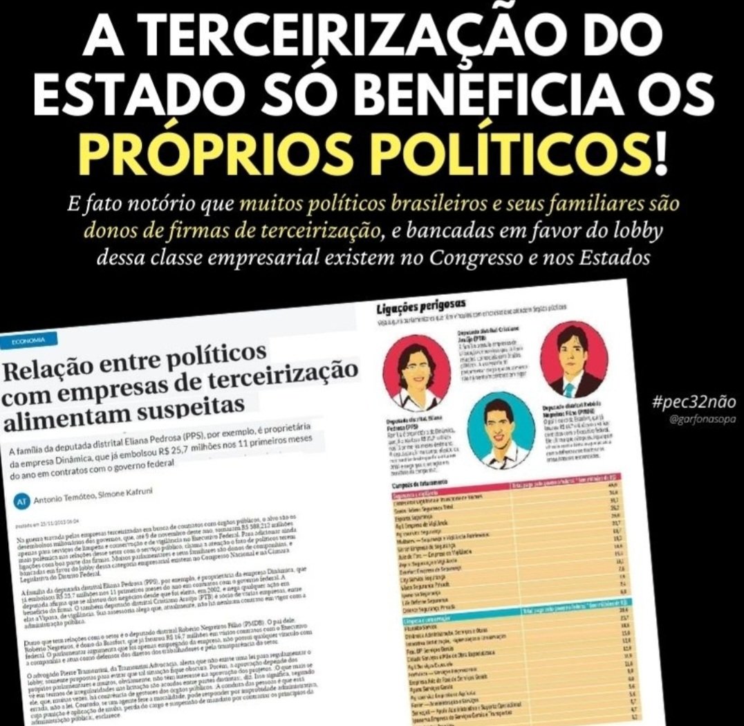 erin_vieira's tweet photo. Amigos do Twitter, vamos juntos contra a #PEC32, que almeja trocar os concursados pelos indicados dos políticos. Diga não ao pau mandado, concurso público é democracia. #Pec32não #reformaadministrativa #concursosim #PECdaRachadinha #PEC32 https://t.co/Otcd3yyc1U