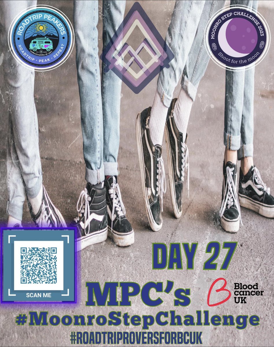 RoadtripPeakers's tweet photo. Day 27! Wear silly socks, take your steps, deep breaths &amp; be proud of what you’ve accomplished this month! We are so proud to have walked for #TeamMPC 💜

https://t.co/maIbzo6JP3

#OnePoundCloserToACure 
#RoadtripToTheMoonWithMPC
#RoadtripRoversForBCUK
#MoonroStepChallenge2023 https://t.co/DuuIbFWeS6