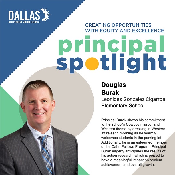 Dr. Stephanie S. Elizalde (@dallasisdsupt) on Twitter photo You’re not going to believe how Principal Burak shows his school spirit EVERY MORNING. <a href="/cigarroacowboys/">Leonides Gonzalez Cigarroa Elementary</a> You’re not going to believe how Principal Burak shows his school spirit EVERY MORNING. <a href="/cigarroacowboys/">Leonides Gonzalez Cigarroa Elementary</a>