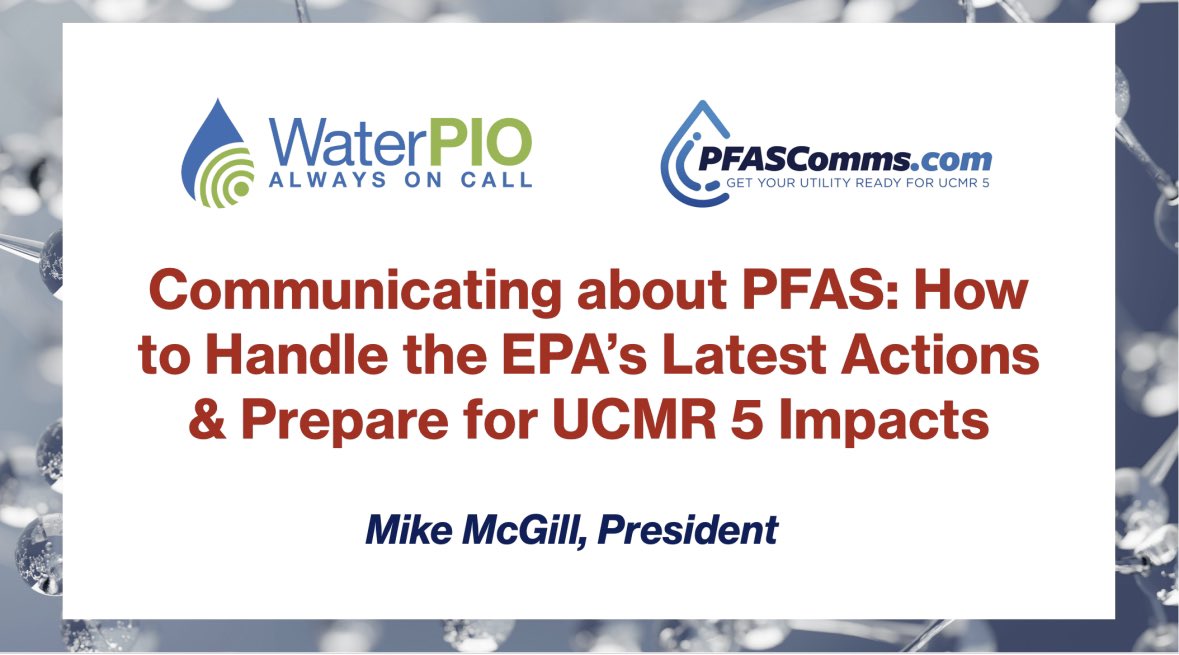 WaterPIO's tweet photo. Here for my full day at @NRWAโs #WaterPro.
Three talks ahead on #risk #management & #crisis #communications, #Lead & Copper Rule school & childcare #COMMS, and the wide range of #PFAS COMMS #water pros will need to survive the years of chaos that lie ahead.
DM us for copies. https://t.co/foW9DQWSDE