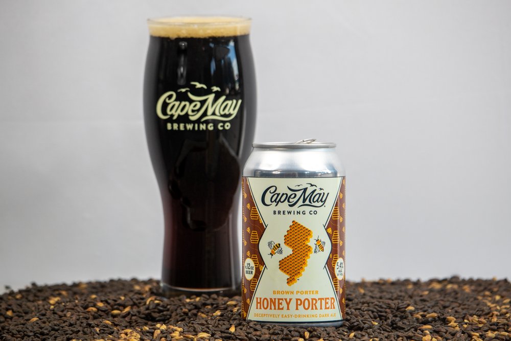 .@CapeMayBrewCo’s award winning Honey Porter is brewed with Jersey Fresh certified honey and a firm malt presence, making it extremely approachable, no matter the season.