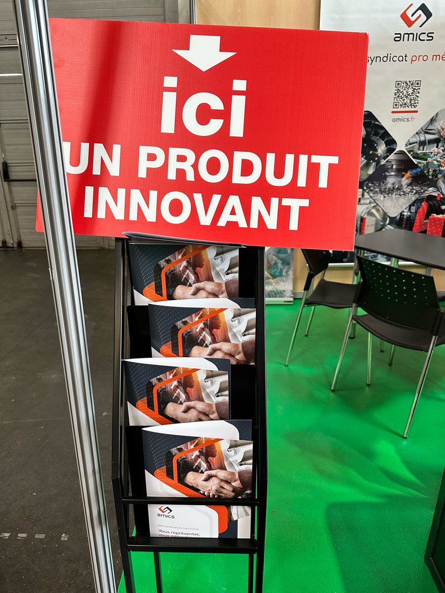 Au détour de votre visite vous croiserez ces pancartes. Trouvez les et découvrez une innovation sur le stand.