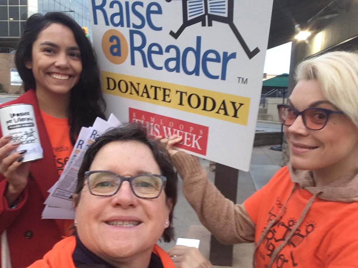 Hello from me and peeps from @spirit_of_urban at the downtown #kamloops Starbucks. Here raising money for the Raise-a-Reader. Thank you!