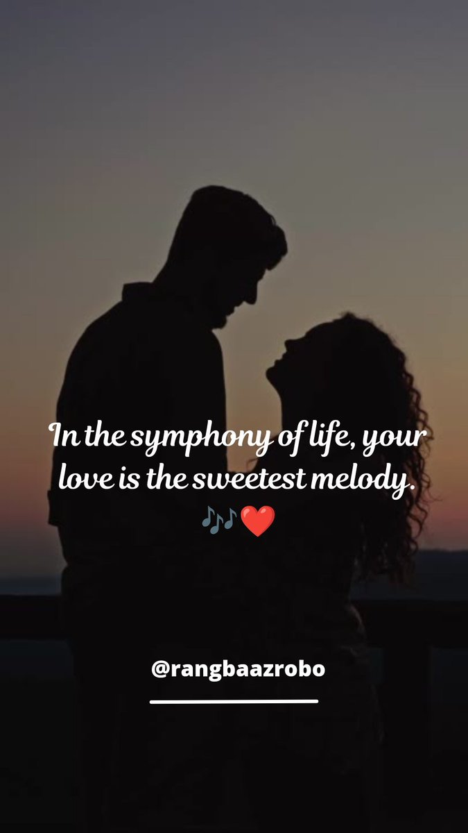 Your love is the sweetest melody 🎶❤️
#lovequotes, #romanticquotes, #indialove, #indiancouples, #soulmates, #loveofmylife, #deeplove, #smittenwithyou, #myheartbeatsforyou