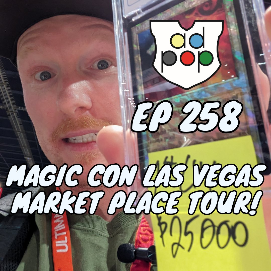 CadPopCast's tweet photo. CadPop 258 - There was some COOL stuff to see at #MCVegas. My favorite place to check out is the #MTG Market Place. There is so much history to our game &amp; to see it, hold it &amp; talk about it is a really special feeling. Join me for my early-access tour!
https://t.co/YjkHIpOSCt https://t.co/mL1Yg0NozL