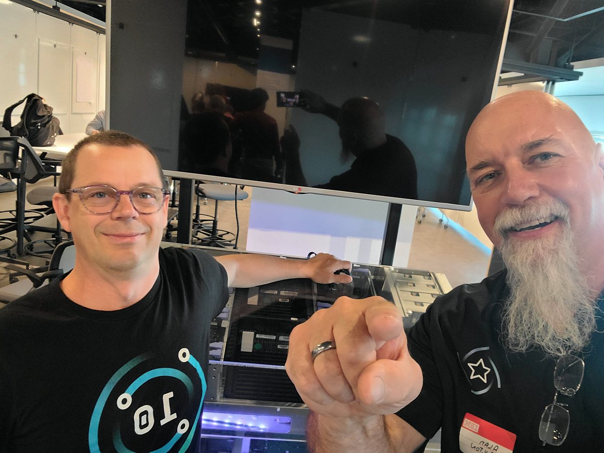The_Iron_Monger's tweet photo. Best day ever with @GibberInTO designing some new [ REDACTED ] that is going to be awesome.

#OpenShift #Docker 
#NerdHerd  #PowerVC #IBMChampion #fintech #AIX #VIOS #PowerVM #IBMi #IBMCloud #Linux #Unix #RHEL #VUG #LPM #SRR #IBMi https://t.co/uqR4aZhcqs