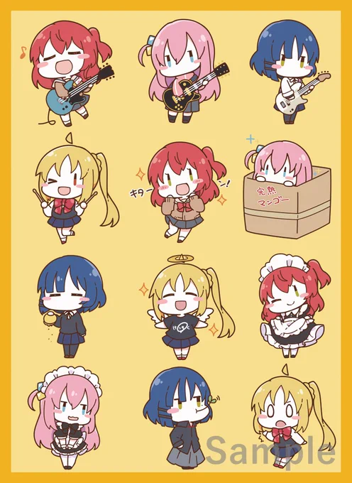 COMIC1☆23/コミ1 新作情報20「ゆるぼざろ」のスリーブとプレイマットになります。イラストはしらほし卯乃様()になります! 