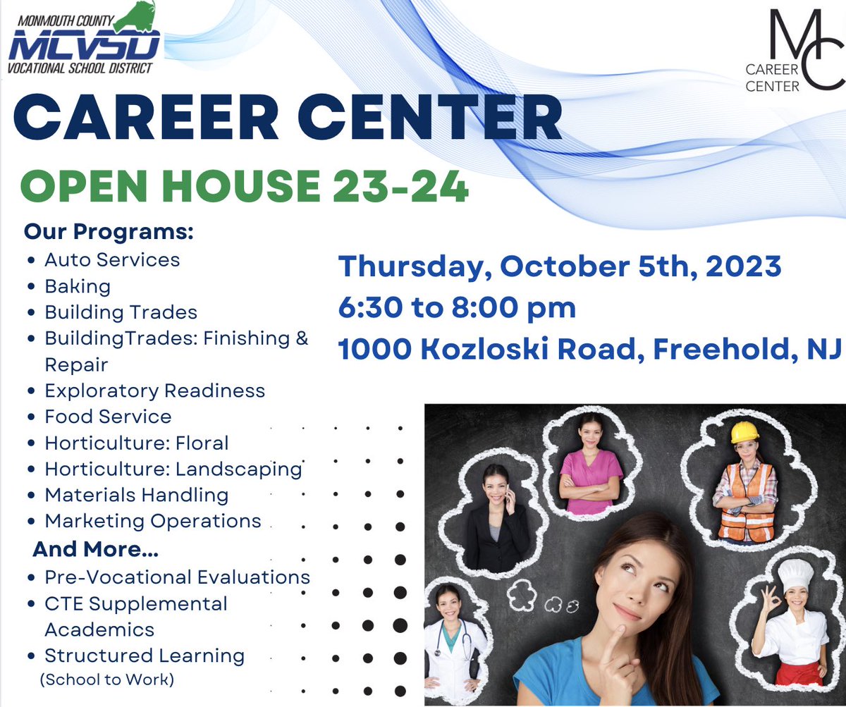 For new and prospective parents, please join us for our Fall Open House at the Career Center! 🏫🍁  #cte #vocational #mcvsd #careercenter <a href="/mcvsd/">MCVSD</a>