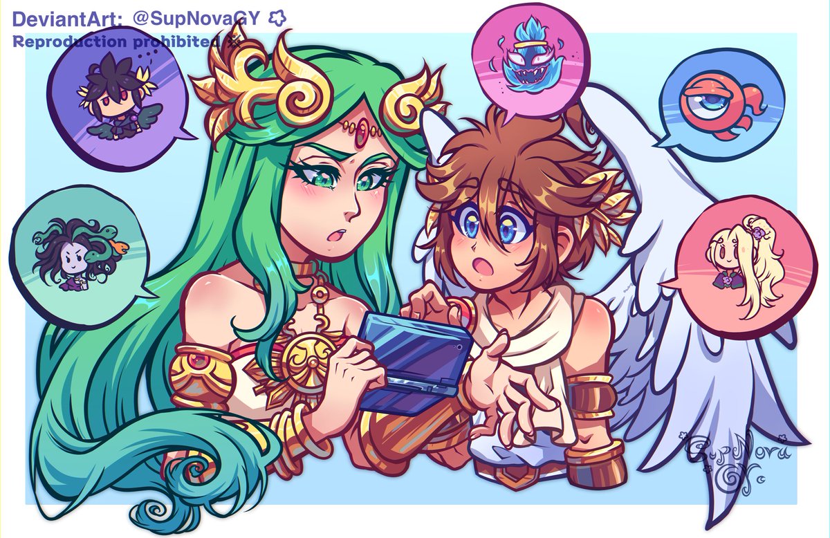 gy_sup's tweet image. Discussing many enemies 💬 #nintendo #パルテナの鏡