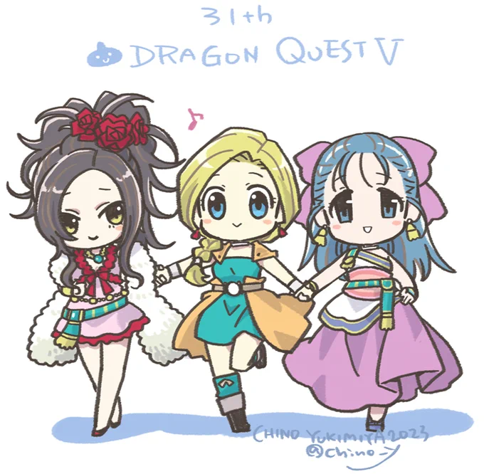 今日が31周年ってさっき見てあわてて描きました ありがとうDQ5 #ドラクエV #ドラクエ5