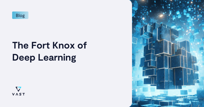 VAST_Data's tweet photo. Read as @JeffDenworth takes you on a journey of understanding the crucial role @CoreWeave's #AI infrastructure plays in building next-generation large language models and the four critical reasons the VAST Data Platform was selected as the data foundation for their AI cloud.