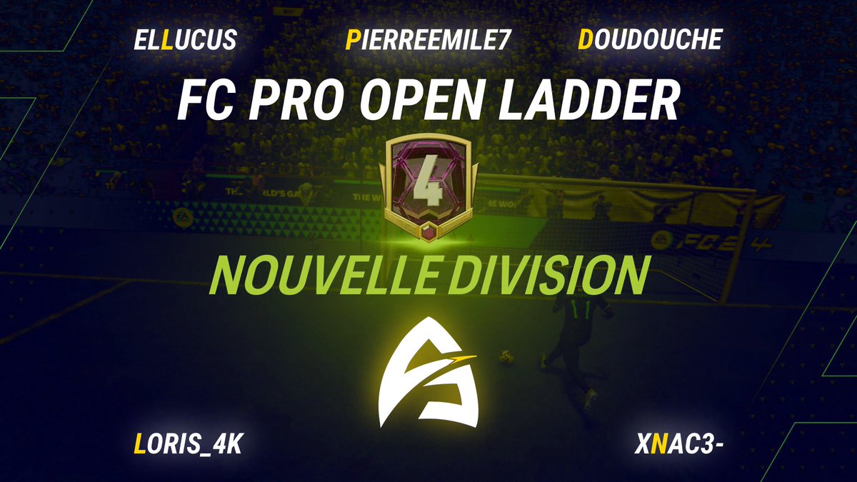 AbyssalPhorcys's tweet photo. ⚽️#EAFC24
🏆#FCPro
5⃣ de nos joueurs sont déjà qualifiés pour les #OpenLadder en atteignant la #DIV4
👏@UlpNono @Loris_4K @BrendanDaSilva7 @ElLucus952 @Pierre_emil
Un groupe investi et prometteur qui n'a pas fini de faire parler de lui🎙️
📖Make Our Own History
🔵#LetsGoABP⚪️ https://t.co/3PWVaKYJYN