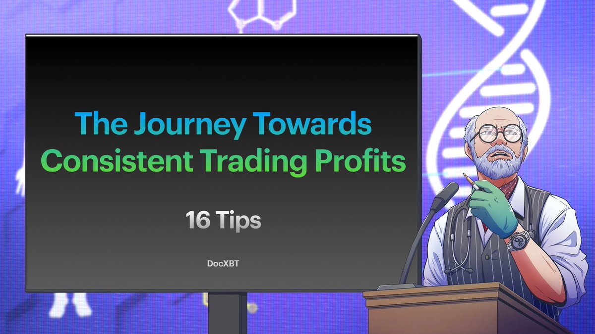 docXBT's tweet photo. LIVE NOW.

From rookie -> breakeven trader
Something for everyone along their journey.

https://t.co/7OciggNAJW

I share my experience, dispel many common trading fallacies, cover commonly asked questions, talk about what you can expect, help you build a mental foundation, give tips to overcome common trading pitfalls, and more.