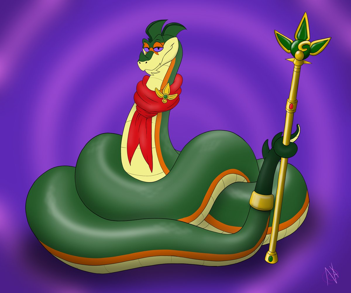 Snektember is almost over and I feel like I've done so little to celebrate it 😖 Perhaps a little tribute to the very awesssssome King of Snakes @GreenSneky himself would help make up for it a lil. :3