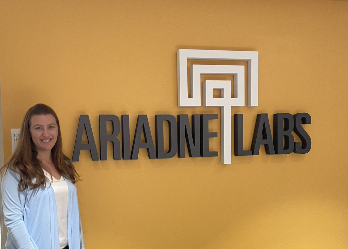 KristinPTully's tweet photo. Thrilled to start as Associate Faculty with @AriadneLabs, while maintaining my academic home at UNC.

Ariadne Labs is a joint center for health systems innovation at Brigham and Women’s Hospital and the Harvard T.H. Chan School of Public Health: https://t.co/Yv6t3AlHGs https://t.co/b6WwkSajA2