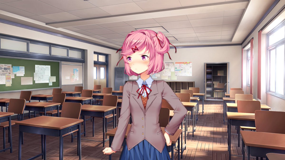 ⠀⠀⠀

  D-damnnit Monika-! NOT THAT EITHER—! 

I'm not cute or attractive, save your compliments for the people who deserve to hear them.

⠀⠀⠀