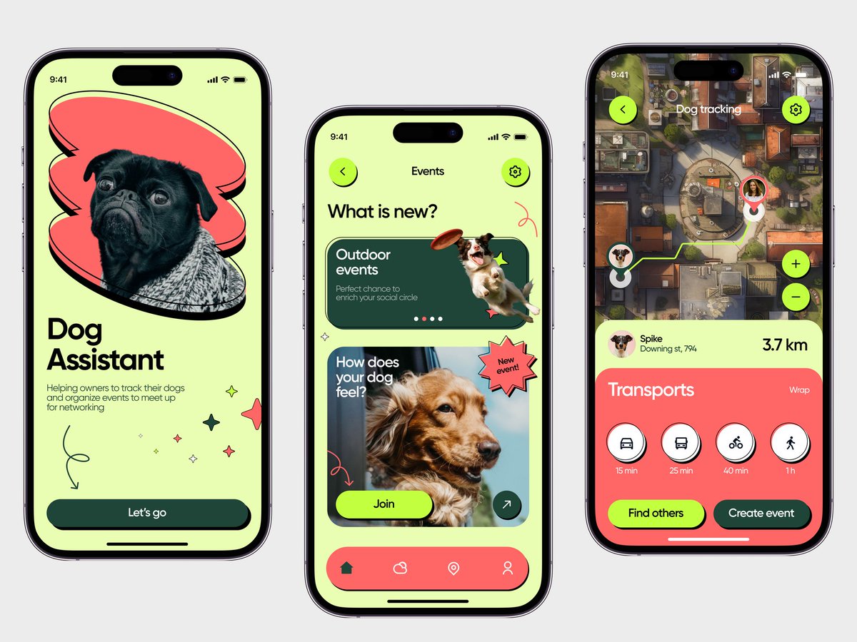 LayTheDesigner's tweet photo. Well does somebody need an interface design for dog #assistant app? I have one! Do you think this app will be useful for pet owners?   

#pets #technology #uiux #uxdesign #SkylosFairLaunch Jonny Evans #MobileDevOps2023 https://t.co/p3zsCFQcg5
