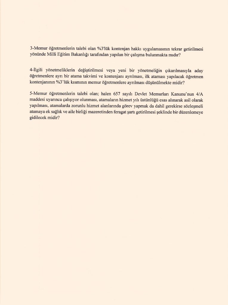 2012 yılında yapılan değişiklikle %3 kontenjan hakları ellerinden alındı; bu nedenle kendi mesleklerinden farklı işlerde çalışıyorlar.
İYİ Parti Kocaeli Mv.Lütfü Türkkan, memur öğretmenlerin sesini TBMM gündemine taşıdı.

#MemurÖğretmenler 
<a href="/LutfuTurkkan/">Lütfü Türkkan</a> <a href="/tcmeb/">Millî Eğitim Bakanlığı</a> <a href="/Yusuf__Tekin/">Yusuf Tekin</a>